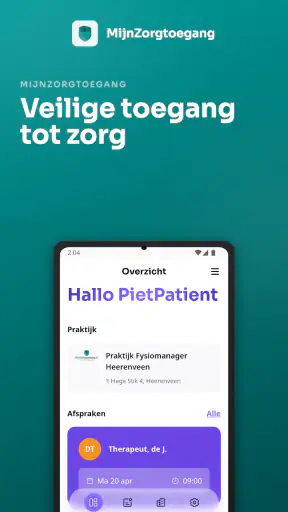 MijnZorgtoegang screenshot 1