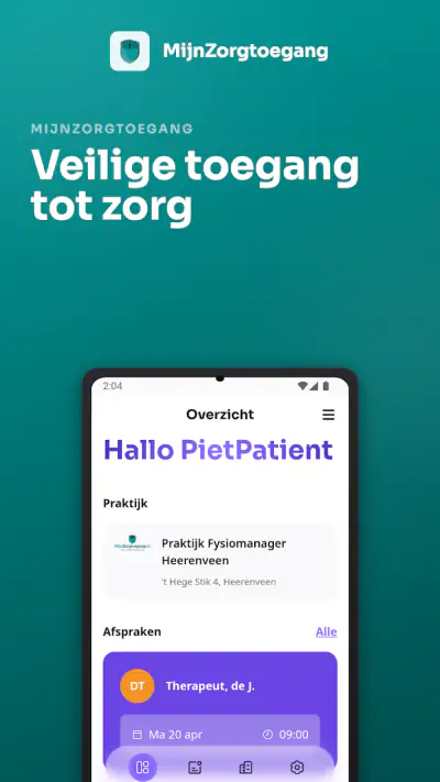 MijnZorgtoegang screenshot 1
