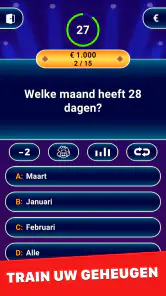 Miljonair 2026: offline trivia screenshot