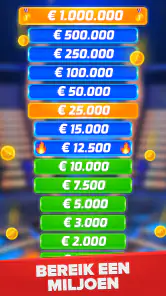 Miljonair - Quiz & Trivia spel screenshot