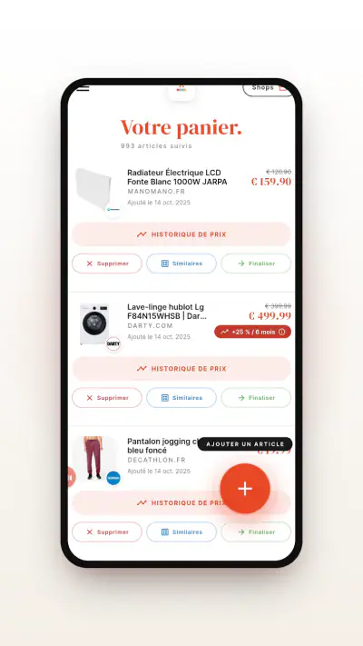 MOSC - Price tracker screenshot 1