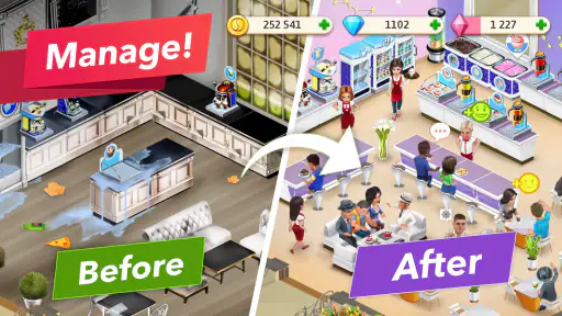 My Cafe — Restaurant-spel screenshot