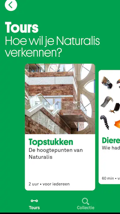 Naturalis museumapp screenshot 1