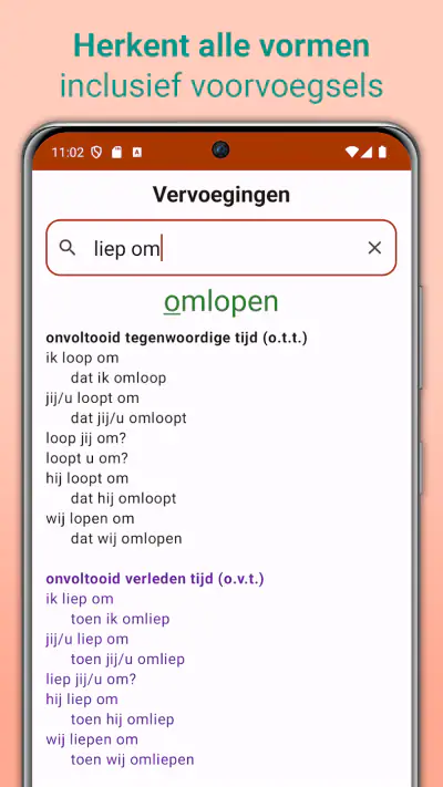 Nederlandse Werkwoorden screenshot 1