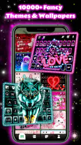 Neon Love Thema screenshot