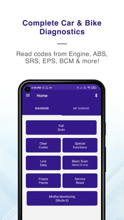 OBD Scanner ELM327: GaragePro screenshot 1