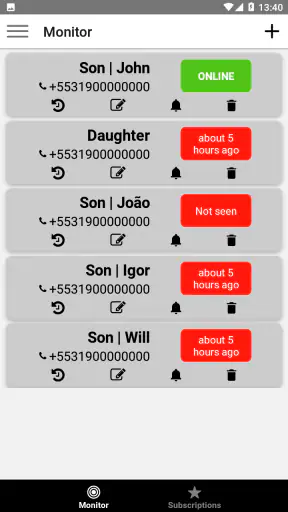 Online Monitor (Last Seen) screenshot 1