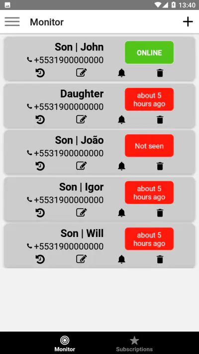 Online Monitor (Last Seen) screenshot 1