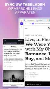 Opera-browser met VPN screenshot