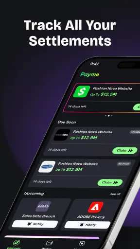 Payme: Class Action Payout screenshot 1