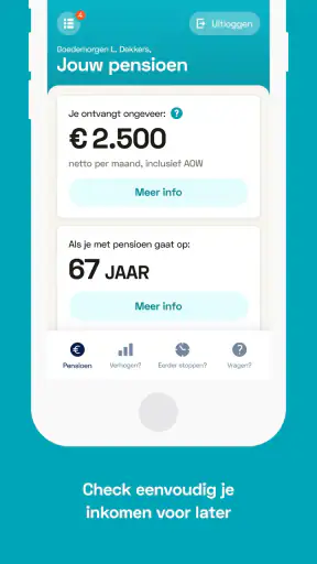 Pensioenchecker screenshot 1
