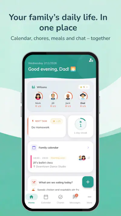 Perhe.app - Family Organizer screenshot 1