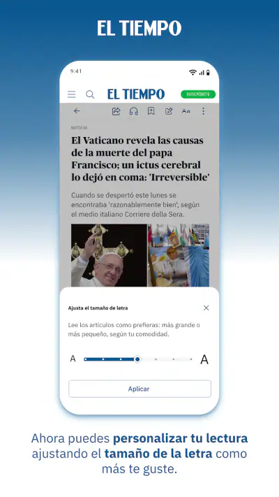 Periódico EL TIEMPO - Noticias screenshot 1