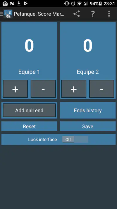 Petanque: Score Marker screenshot 1