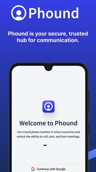 Phound: Calls, Chat & Meetings screenshot 1