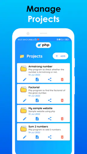 PHP Editor - Code & run PHP screenshot 1