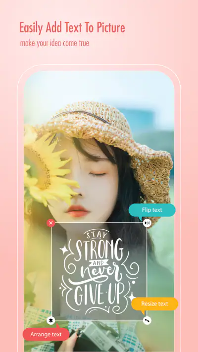 Pic Text Editor-Text on Photo screenshot 1