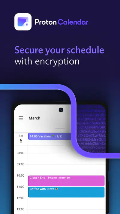 Proton Calendar: Dagplanner screenshot 1