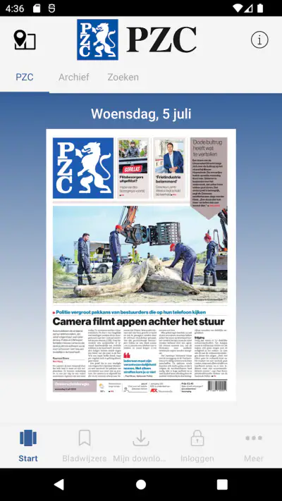 PZC - Digitale krant screenshot 1