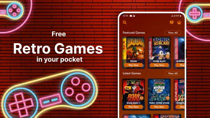 Retro Games 90s Emulator screenshot 1