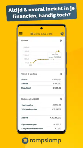 Rompslomp boekhouden & factuur screenshot 1