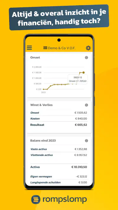 Rompslomp boekhouden & factuur screenshot 1