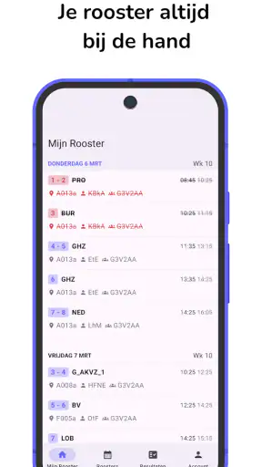 Roosterinfo screenshot 1