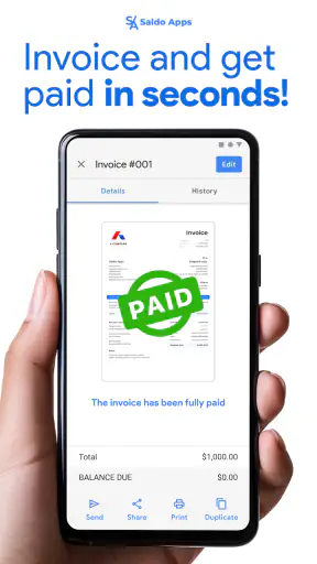 Saldo: Bill & Invoice Maker screenshot 1