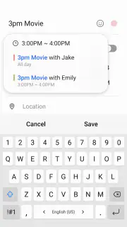 Samsung Agenda screenshot 2