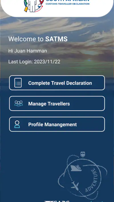 SATMS screenshot 1