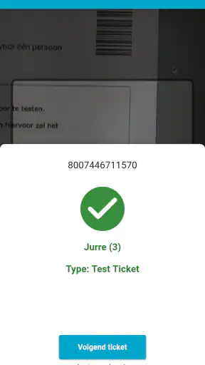 Scan App - Ticketkantoor screenshot 1