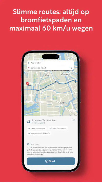 Scooter Navigatie Nederland screenshot 1