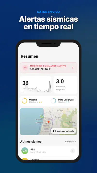 Sismos Chile - En tiempo real screenshot 1