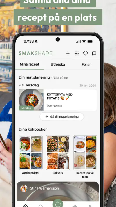 SmakShare – Recept & Mat screenshot 1