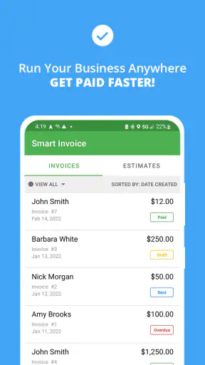 Smart Invoice: Email Invoices screenshot 1