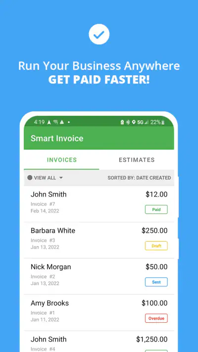 Smart Invoice: Email Invoices screenshot 1
