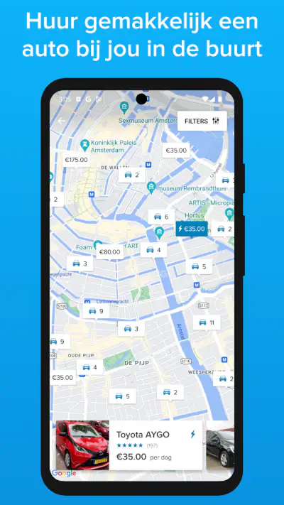 SnappCar - Auto & busjes delen screenshot 1