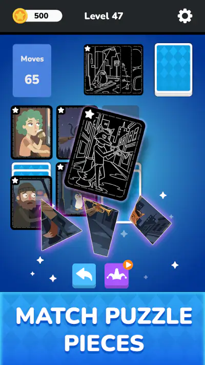 Solitaire - Puzzle Images screenshot 1