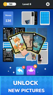 Solitaire - Puzzle Images screenshot 2