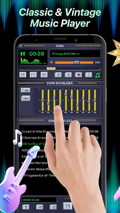 Sona: MP3 Vintage Music Player screenshot 1