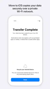 Stap over op iOS screenshot