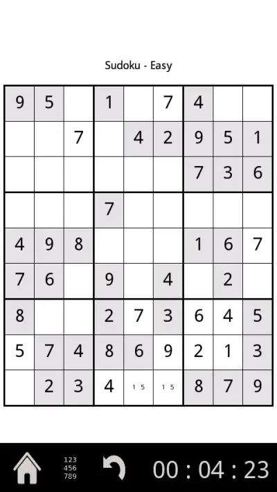 Sudoku screenshot 1
