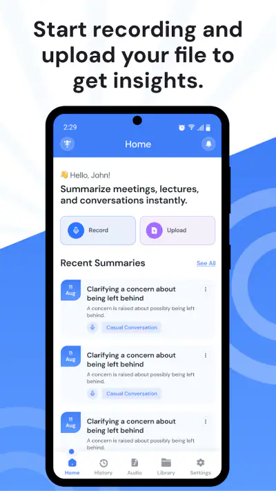 SummarizeX: AI Note Taker screenshot 1