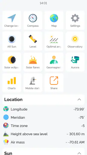 Sungres (Solar Tracker) screenshot 1