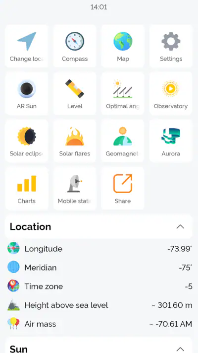 Sungres (Solar Tracker) screenshot 1