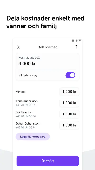 Swish betalningar screenshot 1