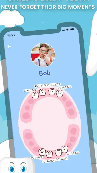 Baby Teeth Tracker screenshot 1