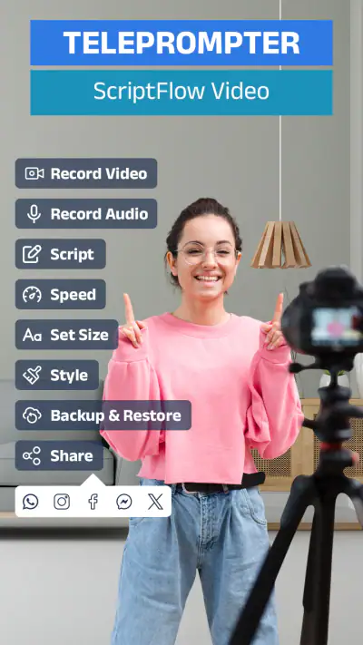 Teleprompter: ScriptFlow Video screenshot 1