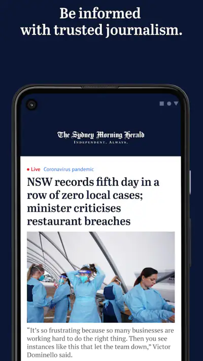 The Sydney Morning Herald screenshot 1