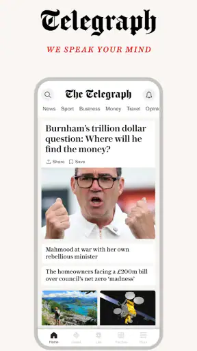 The Telegraph UK Latest News screenshot 1
